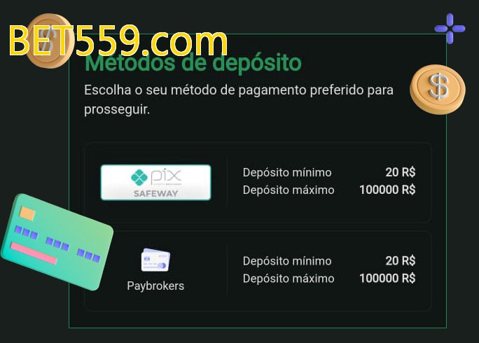 O cassino BET559.combet oferece uma grande variedade de métodos de pagamento