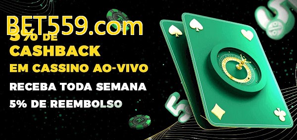 Promoções do cassino ao Vivo BET559.com